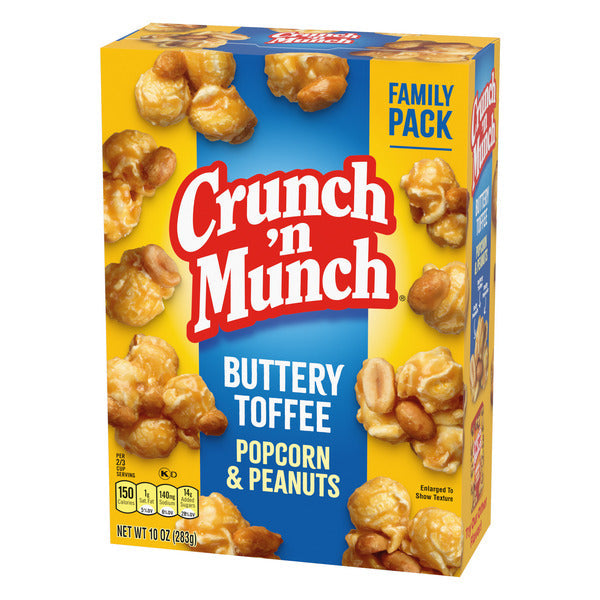 Popcorn au caramel au beurre et cacahuètes Crunch ‘n Munch