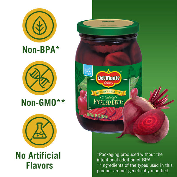 Betteraves marinées en tranches ondulées Del Monte Harvest Selects