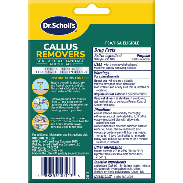 Removedores de callos Dr. Scholl's