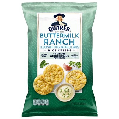 Croustillants de riz au goût ranch de lait de beurre Quaker