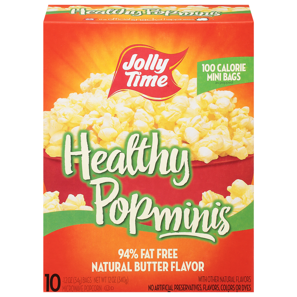 Jolly Time Microwave Popcorn - Natural Butter Flavor Minis