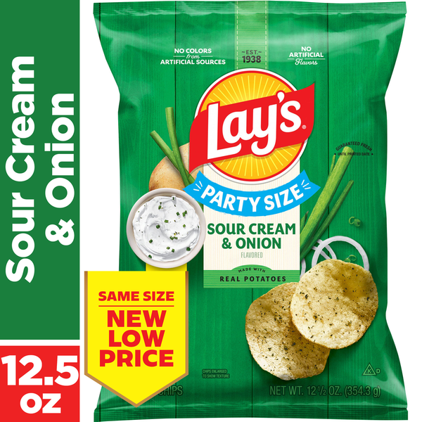 Papas Fritas Lay's Sabor Crema Agria y Cebolla