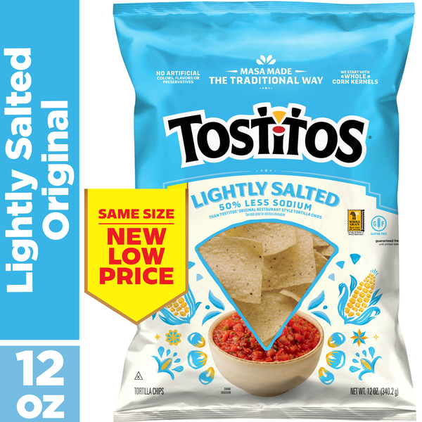 Chips de tortilla légèrement salés Tostitos