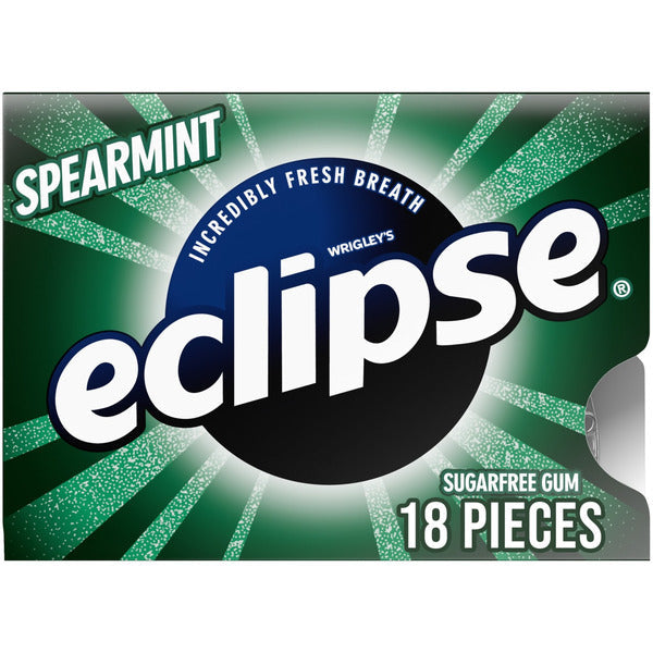 Gomme à mâcher Eclipse Spearmint sans sucre - 18 pièces