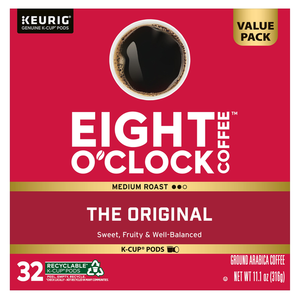 Eight O’Clock El Original Tueste Medio K-Cup Pods Paquete de Valor