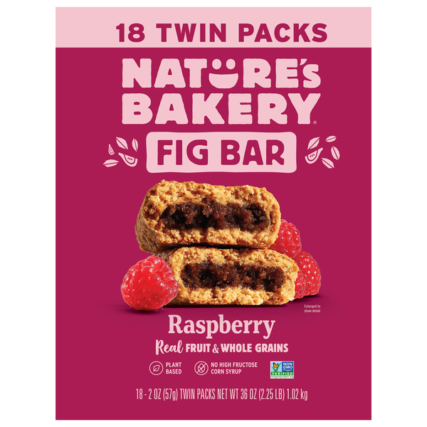 Barres de figues et framboises Nature's Bakery en paquets doubles