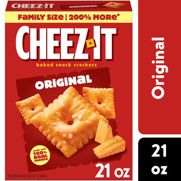 Cheez-It Crackers au Fromage Original, Taille Famille, 21 oz