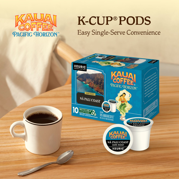 K-Cups de café Kauai - 10 % de torréfaction foncée hawaïenne
