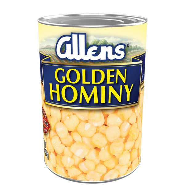 Allens Golden Hominy - Premium Canned Corn