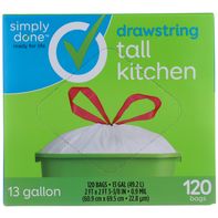 Bolsas de Cocina Altas con Cierre de Cuerda Simply Done