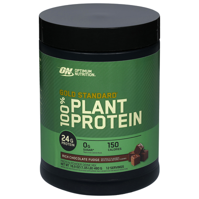 Mezcla de Bebida en Polvo de Proteína Vegetal de Optimum Nutrition - Chocolate Rico