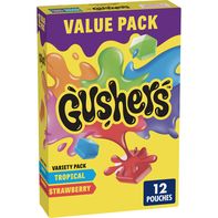 Bonbons gélifiés Gushers à la fraise et aux fruits tropicaux