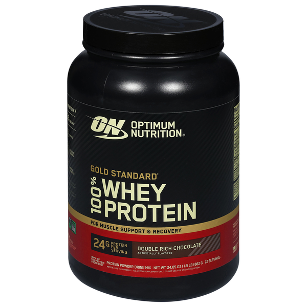 Optimum Nutrition Whey Protein - 24g de Protéines, 5.5g de BCAA