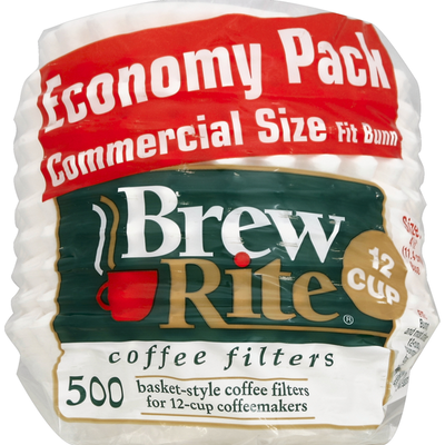 Filtros de café Brew Rite, 12 tazas, tamaño comercial, paquete económico