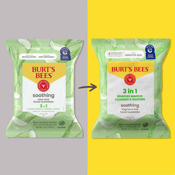 Toallitas Faciales Calmantes Burt's Bees para Piel Sensible