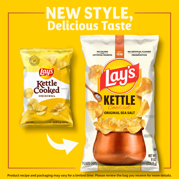 Papas Fritas Lay's Kettle Cooked, Original