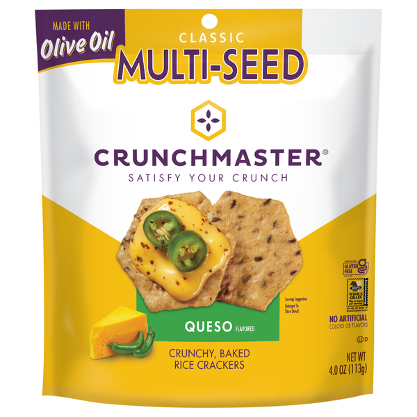 Craquelins de riz au queso multi-graines Crunchmaster