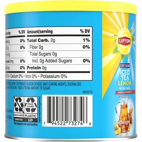 Lipton Té Helado de Limón Sin Azúcar