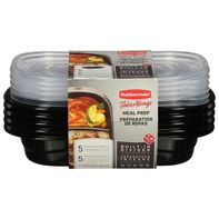 Rubbermaid Meal Prep Divided Rectangular Containers