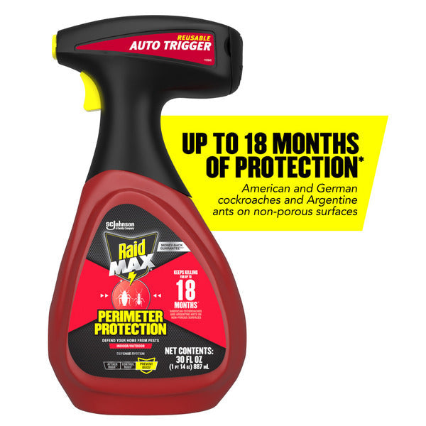 Raid MAX Protección Perimetral Insecticida - Uso en interiores y exteriores