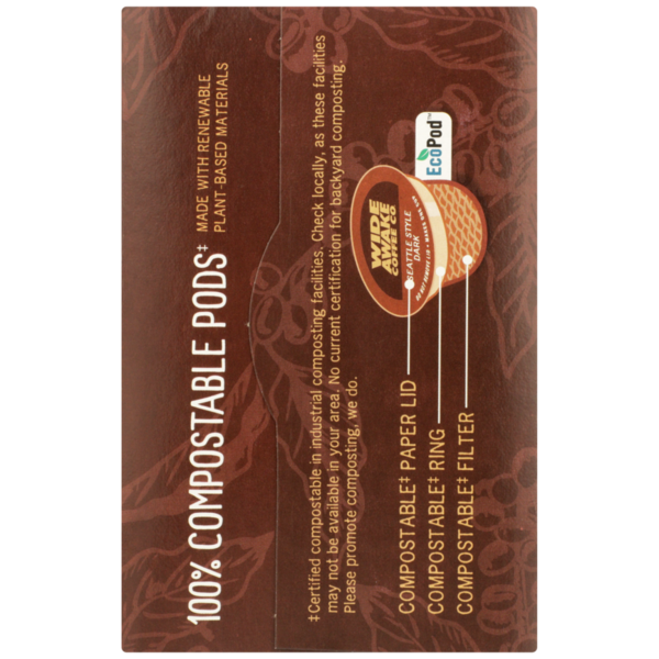 Wide Awake Very Bold Roast Seattle Style Dark Coffee Pods