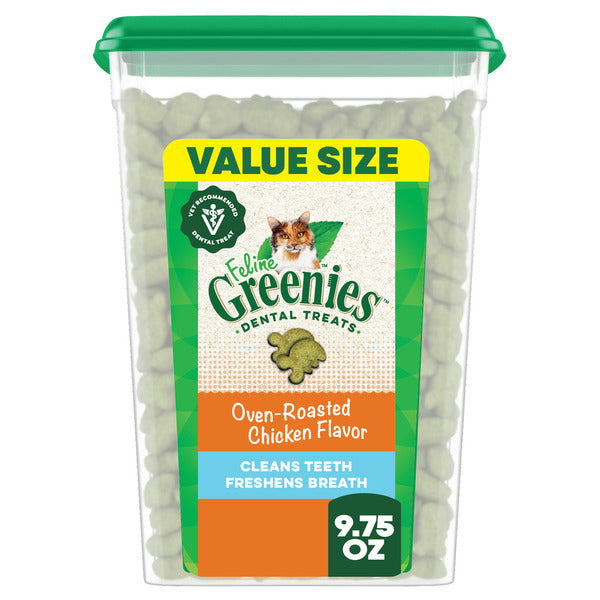 GREENIES Dental Cat Treats - Oven-Roasted Chicken Flavor