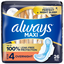 Always Maxi Serviettes de Nuit avec Ailes, Taille 4