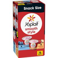Yoplait Smooth Style Low Fat Yogurt Snack Cups