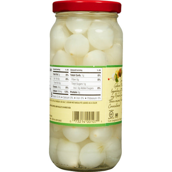 Cebollas de cóctel Mezzetta - Delicias encurtidas premium