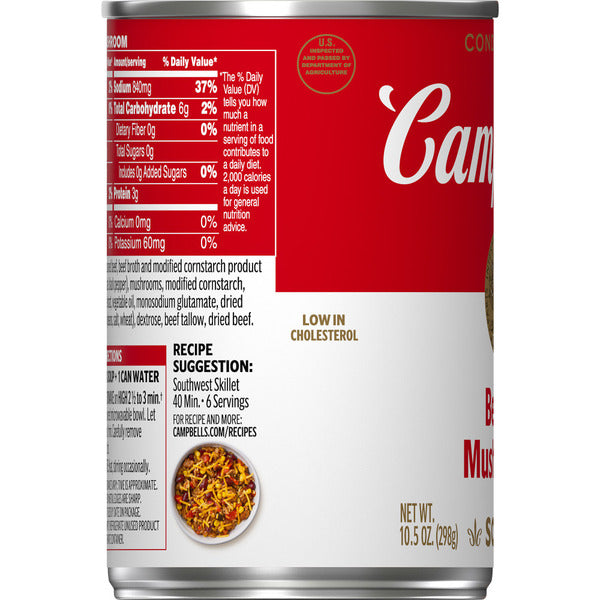 Soupe de champignons au bœuf Campbell's