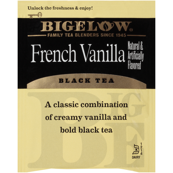 Bigelow Black Tea, French Vanilla - Premium Tea Bags
