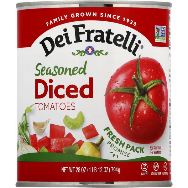 Tomates Diced Sazonados Dei Fratelli