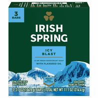Irish Spring Men's Bar Soap, Icy Blast