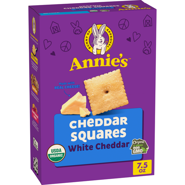 Annie's Organic Cheddar Squares Baked Crackers
