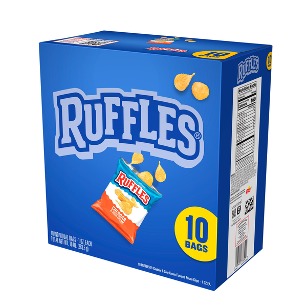 Chips Ruffles au Cheddar et à la Crème Sure