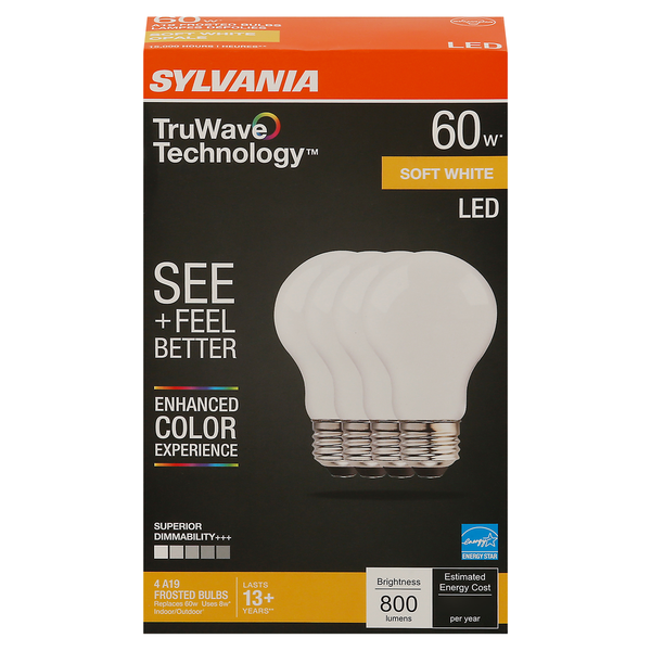 SYLVANIA LED Light Bulbs, Soft White, 8 Watts
