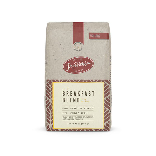 PapaNicholas Coffee Breakfast Blend - Tostado Claro en Grano