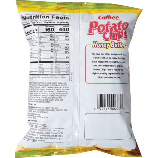Papas fritas Calbee con mantequilla de miel