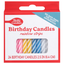 Bougies d'anniversaire à rayures arc-en-ciel Betty Crocker