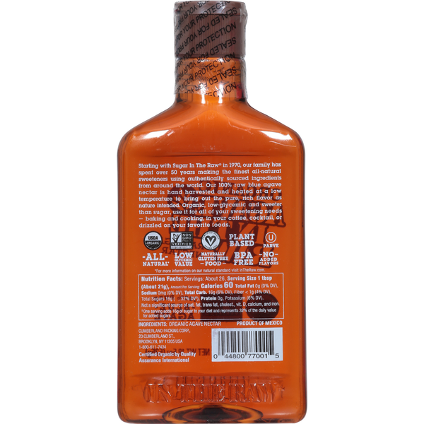 In The Raw Organic Agave Nectar