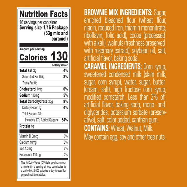 Ghirardelli Caramel Walnut Premium Brownie Mix