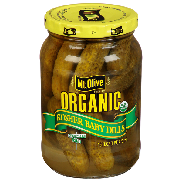 Cornichons bio kasher Mt. Olive - Pickles premium