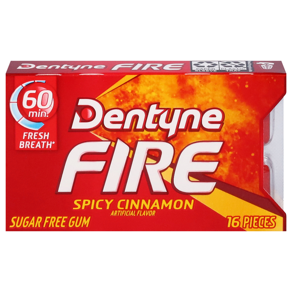 Gomme à mâcher Dentyne sans sucre goût cannelle épicée