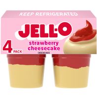Postre Jell-O Original de Fresa Listo para Comer