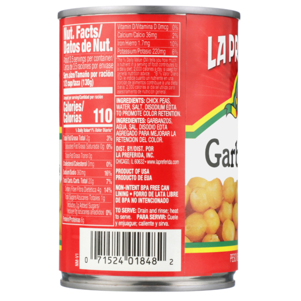 La Preferida Chick Peas (Garbanzos) - Premium Quality