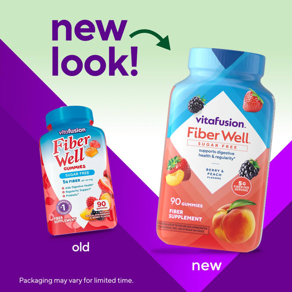 Vitafusion Fiber Well Supplément de Fibres Sans Sucre