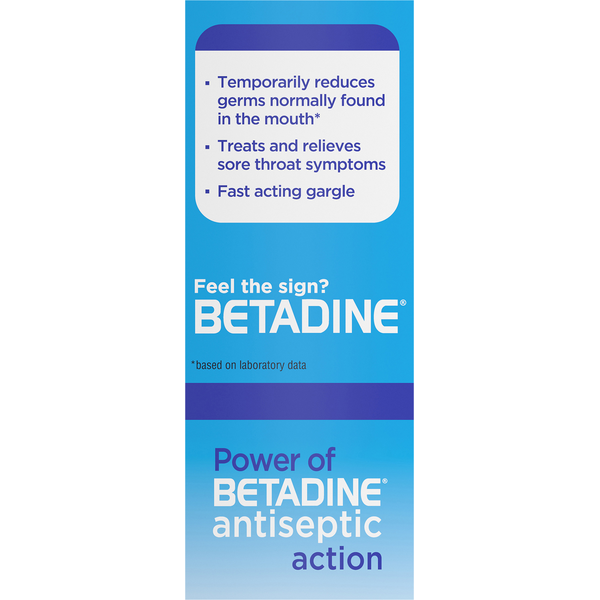Betadine Enjuague Bucal Medicado - Fórmula Antiséptica de Menta