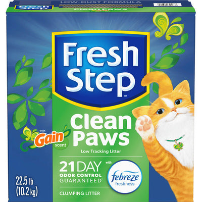 Fresh Step Clean Paws Arena Aglomerante de Bajo Rastreo para Gatos, Aroma Gain