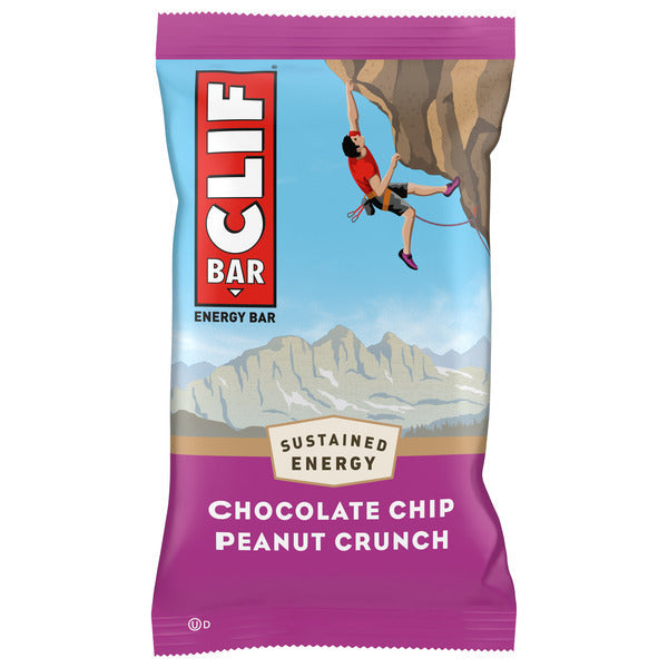 Barre énergétique CLIF BAR Chocolat Chip Cacahuète Croquante