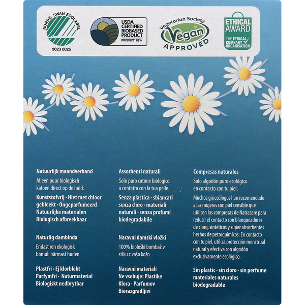 Serviettes Organiques Ultra Régulières Natracare